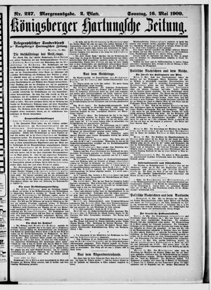 Königsberger Hartungsche Zeitung vom 16.05.1909