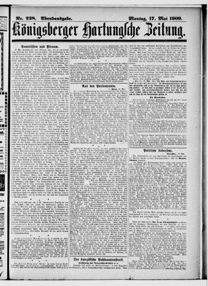 Königsberger Hartungsche Zeitung vom 17.05.1909