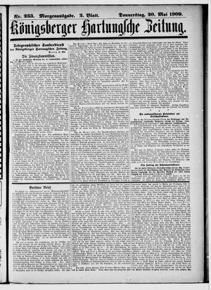 Königsberger Hartungsche Zeitung vom 20.05.1909