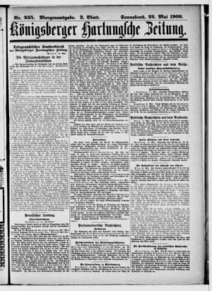 Königsberger Hartungsche Zeitung vom 22.05.1909