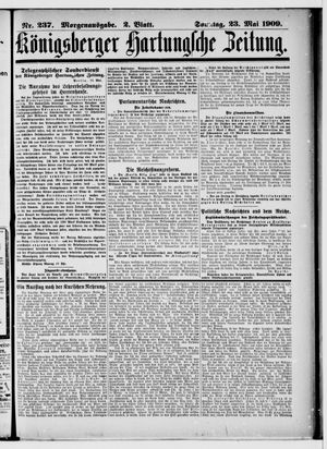 Königsberger Hartungsche Zeitung vom 23.05.1909