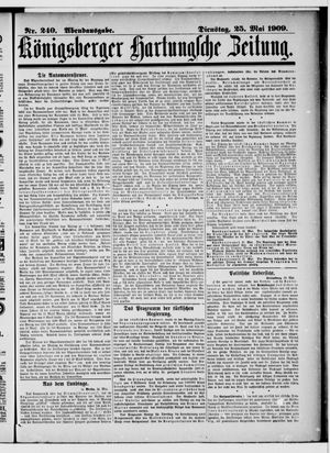 Königsberger Hartungsche Zeitung vom 25.05.1909