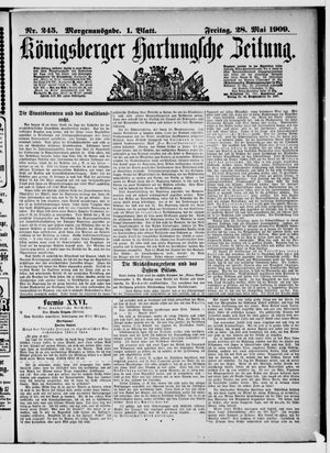 Königsberger Hartungsche Zeitung vom 28.05.1909
