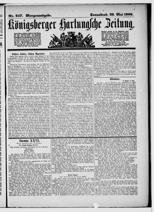 Königsberger Hartungsche Zeitung vom 29.05.1909