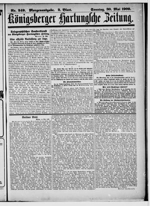 Königsberger Hartungsche Zeitung vom 30.05.1909