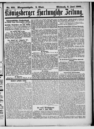 Königsberger Hartungsche Zeitung vom 02.06.1909