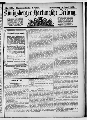 Königsberger Hartungsche Zeitung vom 03.06.1909