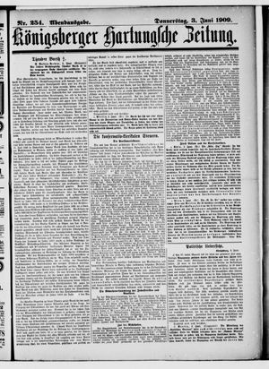 Königsberger Hartungsche Zeitung vom 03.06.1909