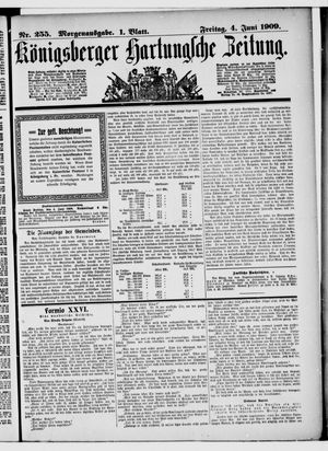 Königsberger Hartungsche Zeitung vom 04.06.1909