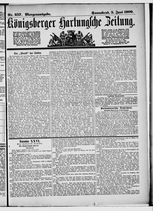Königsberger Hartungsche Zeitung vom 05.06.1909