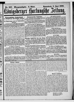 Königsberger Hartungsche Zeitung vom 05.06.1909