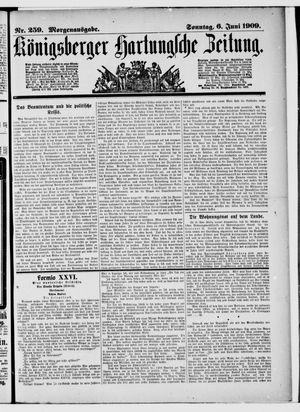 Königsberger Hartungsche Zeitung vom 06.06.1909