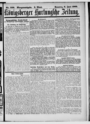 Königsberger Hartungsche Zeitung vom 06.06.1909