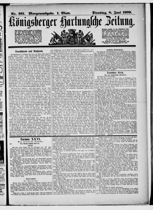 Königsberger Hartungsche Zeitung vom 08.06.1909