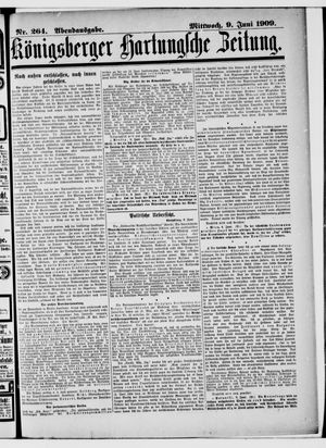 Königsberger Hartungsche Zeitung vom 09.06.1909