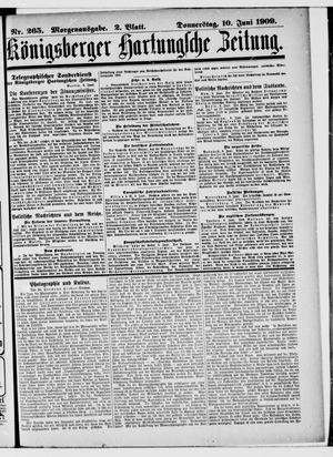 Königsberger Hartungsche Zeitung vom 10.06.1909