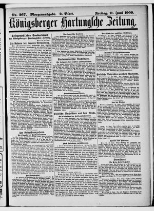 Königsberger Hartungsche Zeitung vom 11.06.1909