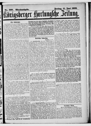Königsberger Hartungsche Zeitung vom 11.06.1909