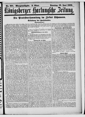 Königsberger Hartungsche Zeitung vom 13.06.1909