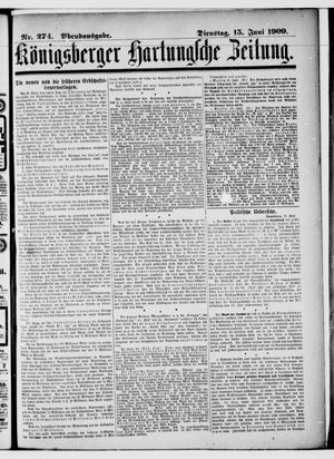 Königsberger Hartungsche Zeitung vom 15.06.1909