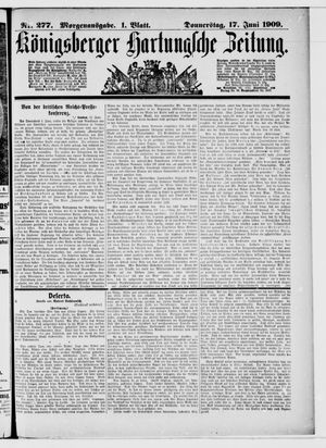 Königsberger Hartungsche Zeitung vom 17.06.1909