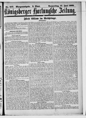 Königsberger Hartungsche Zeitung vom 17.06.1909