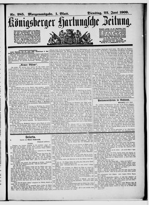 Königsberger Hartungsche Zeitung vom 22.06.1909