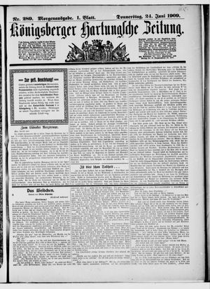 Königsberger Hartungsche Zeitung vom 24.06.1909