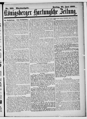 Königsberger Hartungsche Zeitung vom 25.06.1909