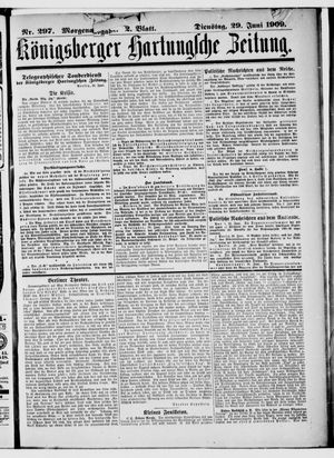Königsberger Hartungsche Zeitung vom 29.06.1909