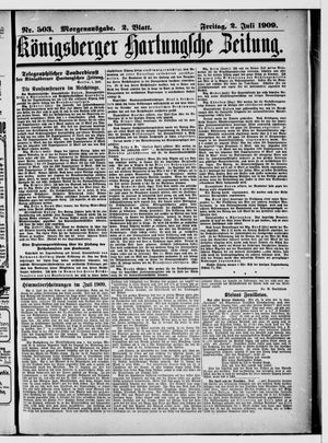 Königsberger Hartungsche Zeitung vom 02.07.1909