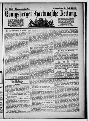 Königsberger Hartungsche Zeitung vom 03.07.1909