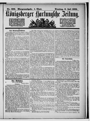 Königsberger Hartungsche Zeitung vom 06.07.1909