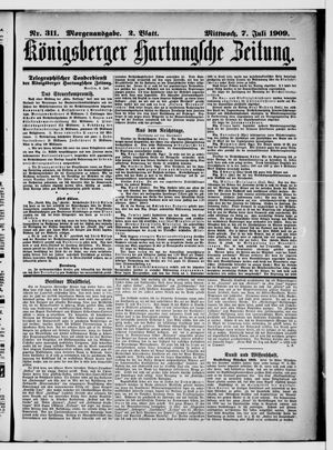 Königsberger Hartungsche Zeitung vom 07.07.1909