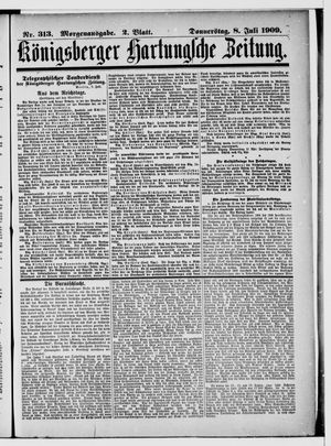 Königsberger Hartungsche Zeitung vom 08.07.1909
