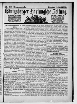 Königsberger Hartungsche Zeitung vom 11.07.1909