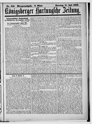 Königsberger Hartungsche Zeitung vom 11.07.1909