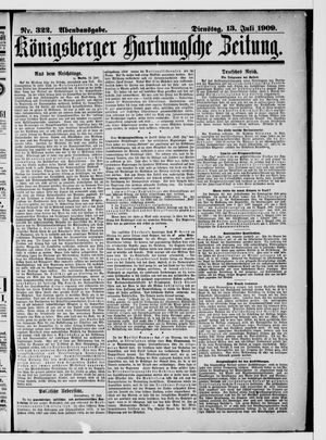 Königsberger Hartungsche Zeitung vom 13.07.1909