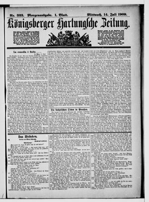 Königsberger Hartungsche Zeitung vom 14.07.1909