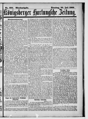 Königsberger Hartungsche Zeitung vom 20.07.1909