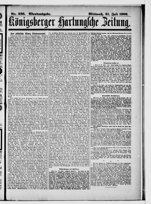 Königsberger Hartungsche Zeitung vom 21.07.1909