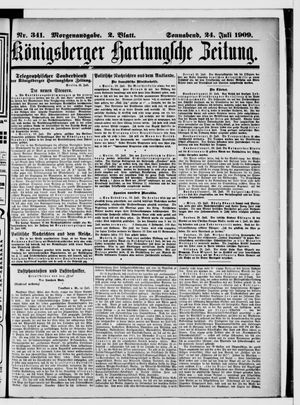Königsberger Hartungsche Zeitung vom 24.07.1909