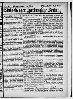 Königsberger Hartungsche Zeitung vom 28.07.1909