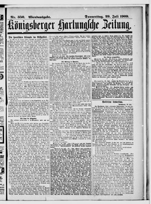Königsberger Hartungsche Zeitung vom 29.07.1909