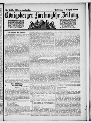 Königsberger Hartungsche Zeitung vom 01.08.1909