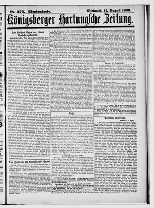 Königsberger Hartungsche Zeitung vom 11.08.1909