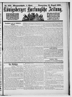 Königsberger Hartungsche Zeitung on Aug 12, 1909