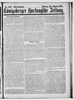 Königsberger Hartungsche Zeitung vom 23.08.1909