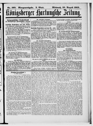 Königsberger Hartungsche Zeitung vom 25.08.1909