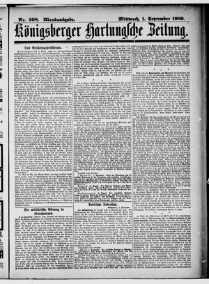 Königsberger Hartungsche Zeitung vom 01.09.1909